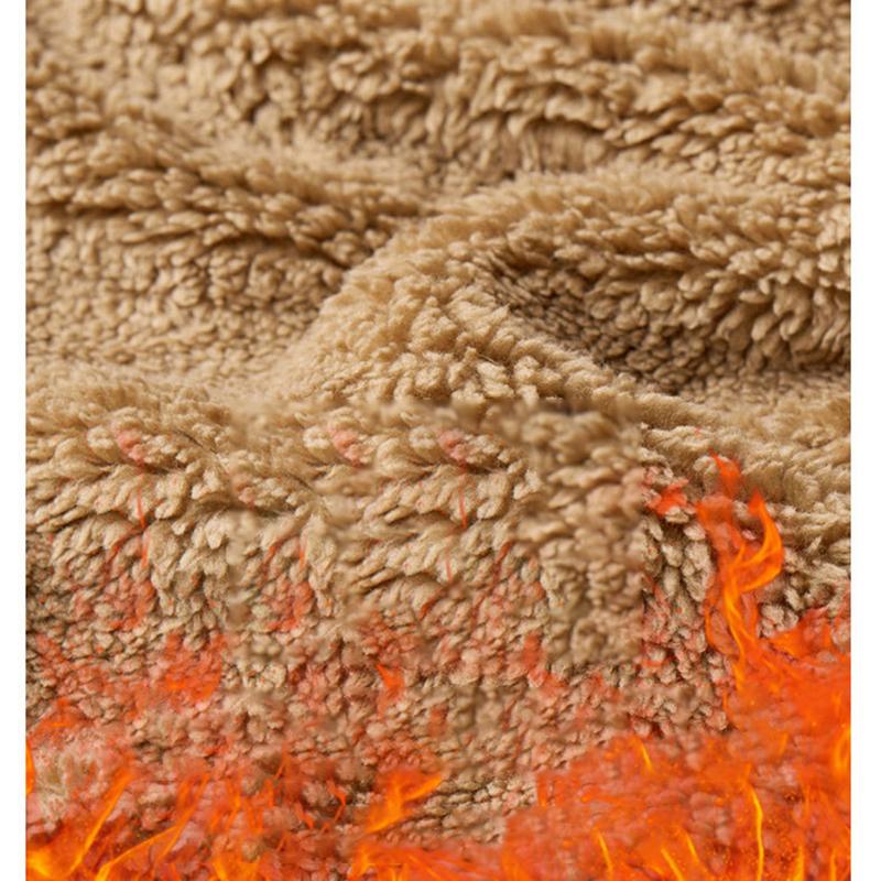 Autumn Winter Fashion Fleece Thick Warm Hooded Coat Men's Casual Loose Comfortable Jacket