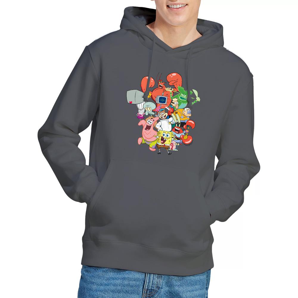 SpongeBob SquarePants Mens The Whole Gang Hoodie