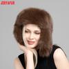 JERYAFUR Women Ushanka Trapper Winter Hat, Thick Faux Fur Ear Flap Warm Ladies Cap for Snowy Cold Outdoor Weather