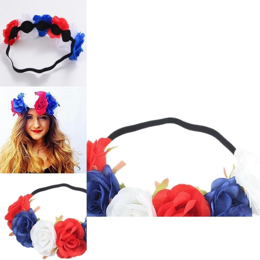 Rot Weiß Blau Blumenkrone Stirnband Für Queens Jubiläumsfeierlichkeiten