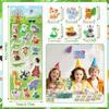METBOU Cute Plump 3D Animal Schedule Stickers (240 Sheets)