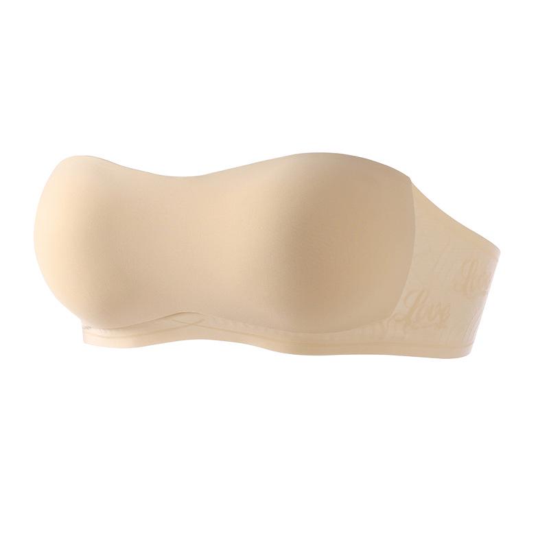 Women's Strapless Anti-Slip Seamless Bandeau Bra for Small Chest - Invisible, Thin, and Beautiful Back Design