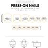 24pcs French Fake Toenails Pink Gradient Full Cover Short Square Toe Nails Foot Nails Tips for Women Girls