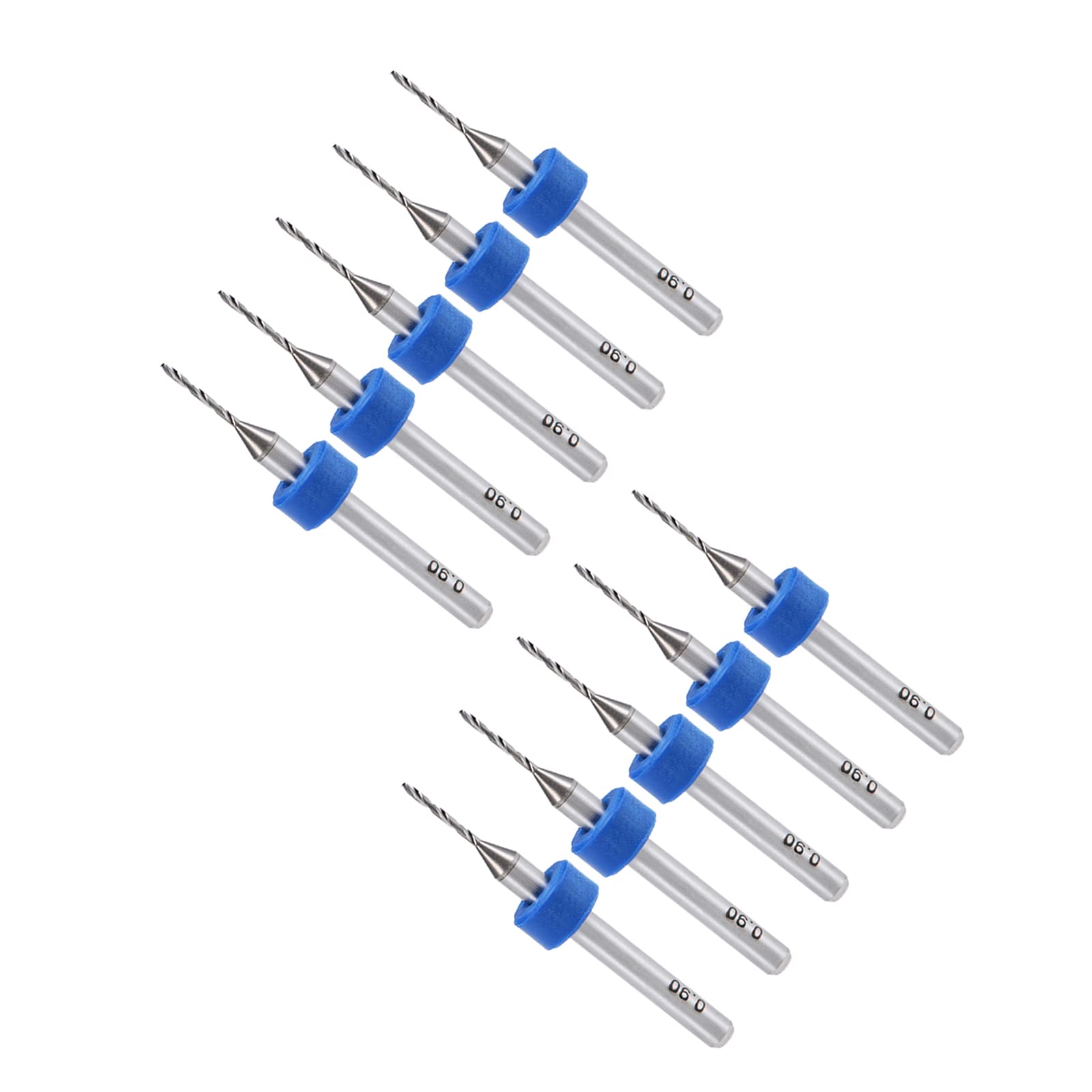 

CoCud Micro PCB Drill Bits 3.175mm Shank 0.9mm Cutting Edge Tungsten Carbide Printed Circuit Board Drill Bits for CNC Drilling Engraving Machine 10pcs