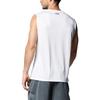 Under Armour Solid Logo Crew Neck Quick-Dry Sleeveless T-Shirt Men Tops White 1367452-100