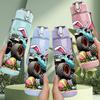 1PC Easter Bunny Monster Truck Print 750ml Color Plastic Sports Water Bottle Leakproof Flip Straw Lid Suitable for Sports Office Home Use