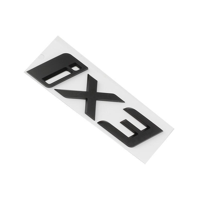 ABS iX3 Logo Car Emblem Decal Rear Trunk Badge Sticker