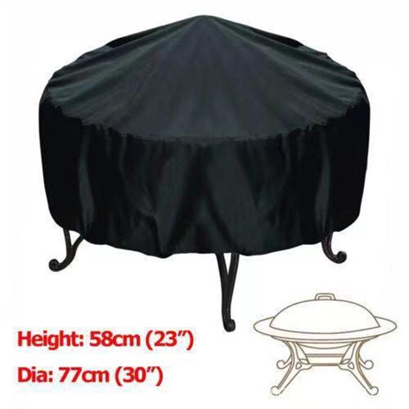 Copertura Universale per Griglia BBQ da Esterno - Impermeabile, Antipolvere, Protezione UV, Copertura per Focolare Rotondo.