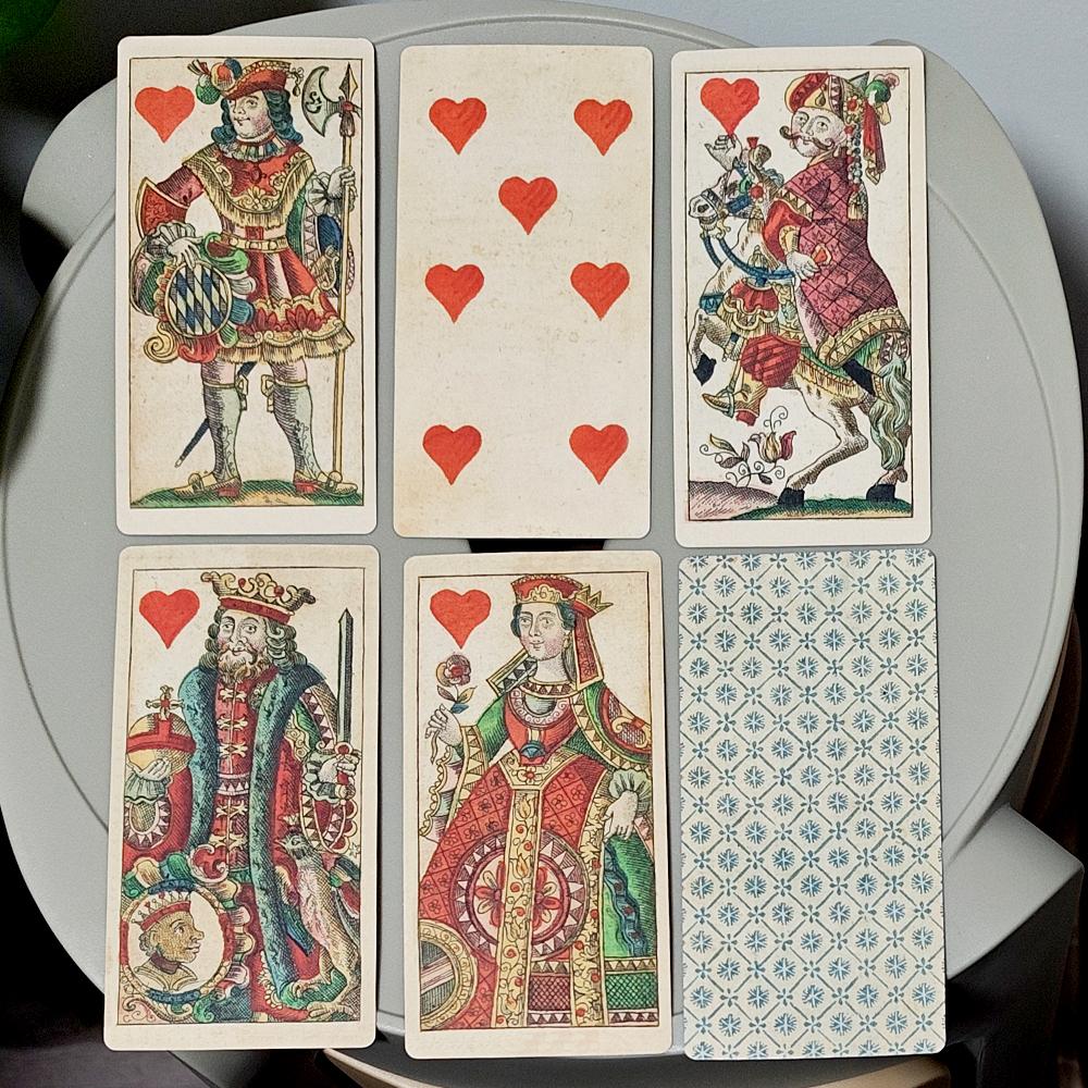 1765 Bavarian Wedding Tarot Playing Cards Complete 78 Card Deck 12*6cm on Double-embossed Cardstock