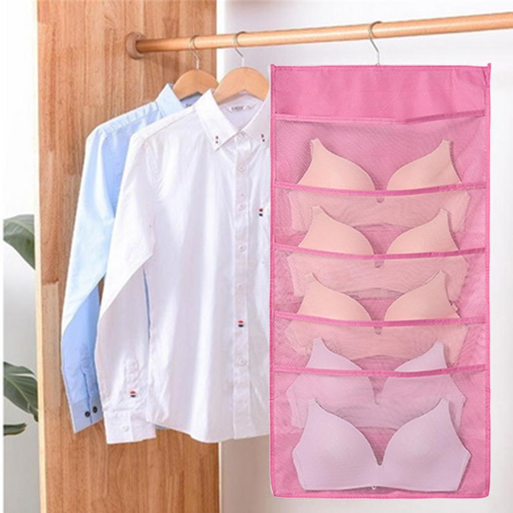 Hanging Closet Storage Bag 15 Panties Socks Storage Bag Pocket