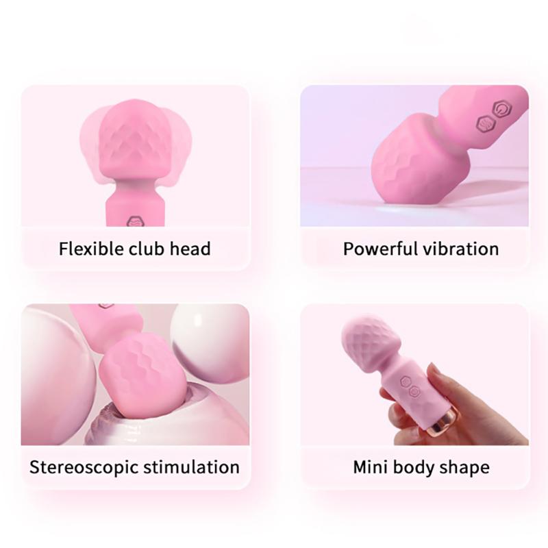 Mini Vibrator Sex Toys Personal Bodymassager Rechargeable Silent Strong Shock Female Macturhator