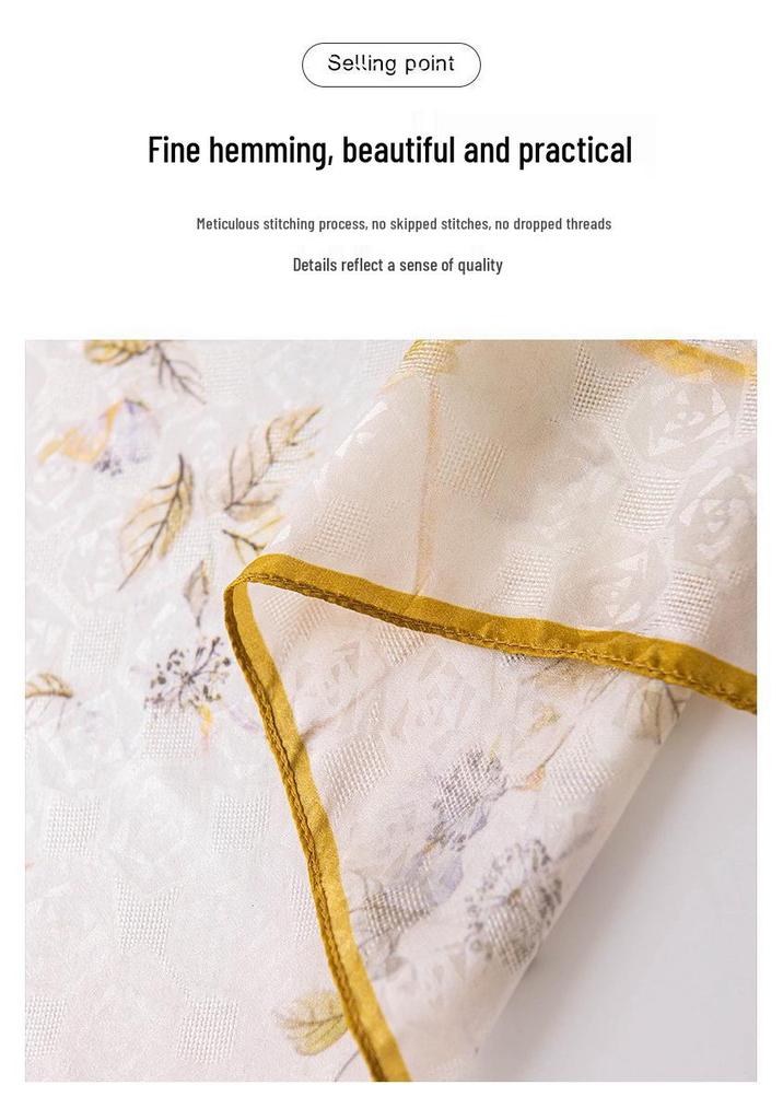 Mulberry Silk Luxury Women's Scarf Gift Box - Elegant Souvenir for Mom and Elders
