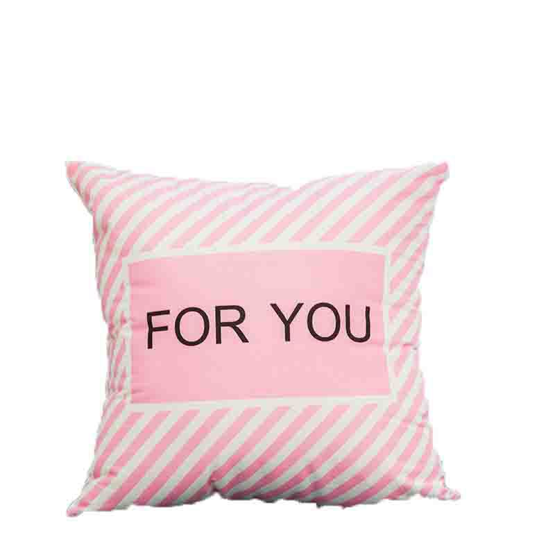 Geometric Pink Simple Fashion Pillow Modern Letter Cushion Ins Small Fresh Pillow Case Sofa Cushion Pillow