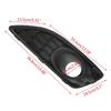 4PCS Honeycomb Car Front Bumper Fog Lamp Lower Grille Grill Cover + Fog Light Set Assembly For Ford Fiesta MK7 Zetec S 2012-2017
