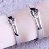 2Pcs Couple Rings Sparkly Zircon For Women And Men Superior Luxury Wedding Jewelry Anniversary Gift