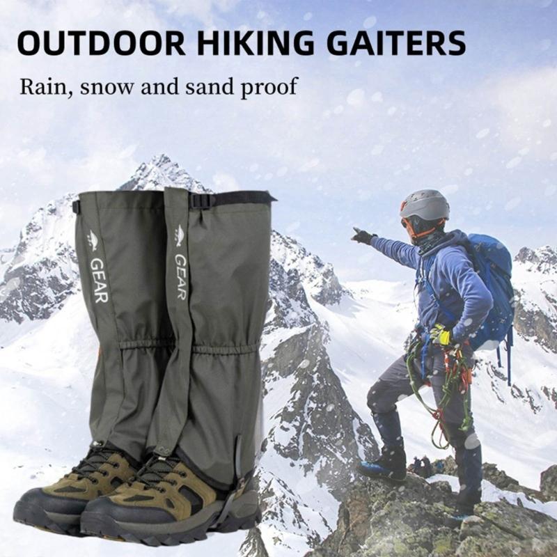Waterproof Leg Gaiters Adjustable Snow Boot Gaiters Warmer Shoes Cover for Hiking, Walking, Hunting, Mountain Climbing