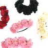 Dziewczęca Korona Kwiatowa Róża Opaska do Włosów Wianek Ślubny Akcesoria do Włosów