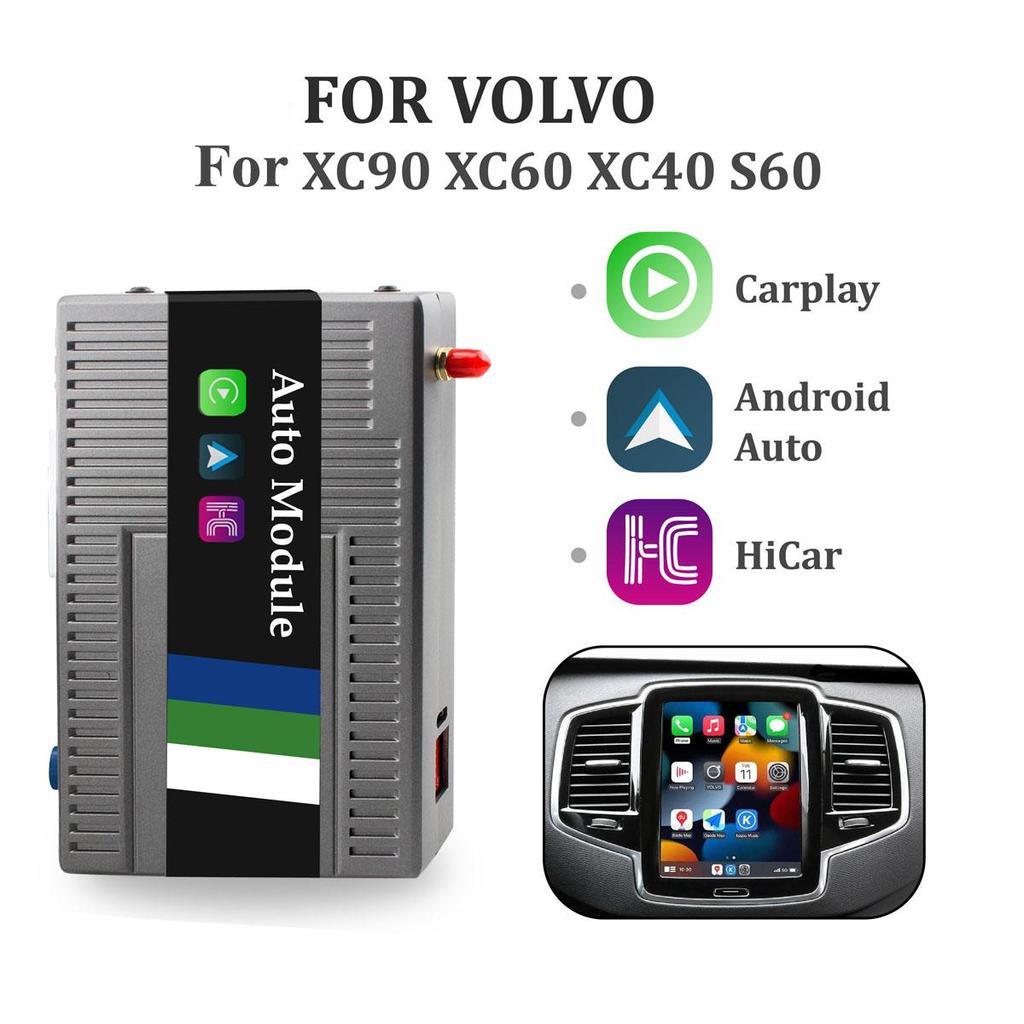 Sinairyu Wireless Carplay Compatible For Volvo XC90/XC60/XC40/S90/S60 Carplay Android Auto Hicar