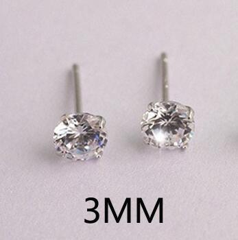 

LEKANI Crystal Fashion Genuine 925 Silver Stud Earrings For Women Wedding Fine Jewelry Gift