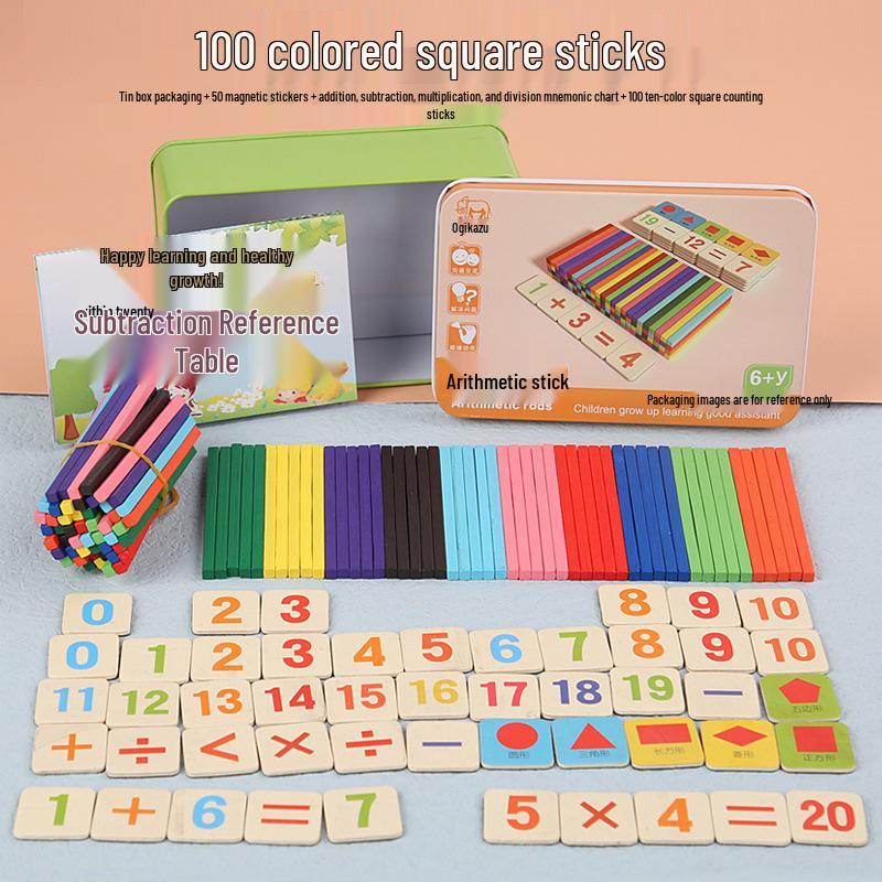 

Счетные палочки 10 цветов для детей: Пособие для обучения родителей и детей по математике для первого класса.