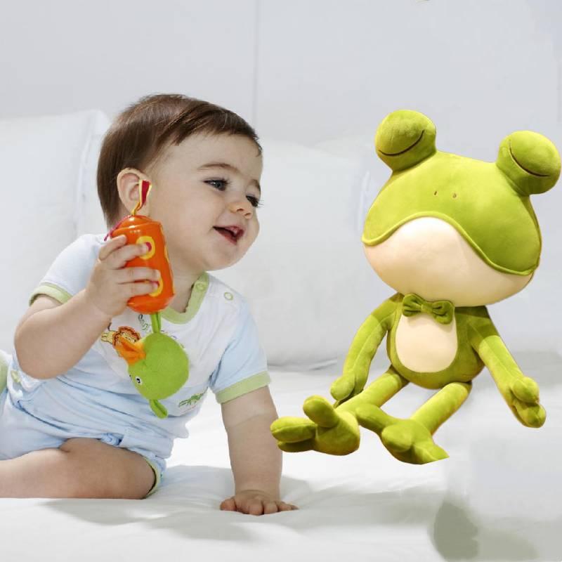 Adorable Frog Plush Pillow Soft Stuffed Toy Doll Gift Home Decoration