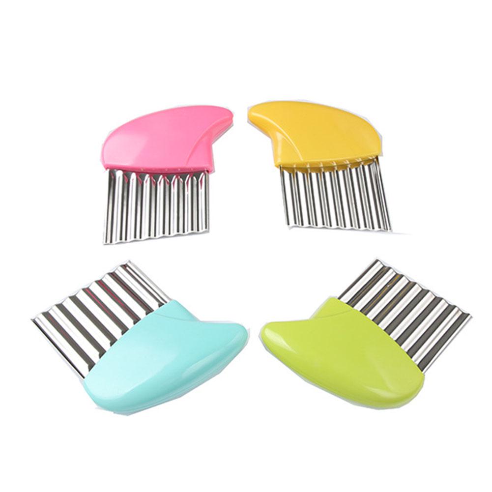 Stainless Steel Wave Shape Vegetable Potato Fruit Slicer Kitchen Tool
