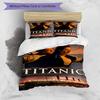3pcs Titanic1 Design Cover Set - HD Printed Bedding with 1 Cover and 2 Pillowcases - Perfect for Home and Dorm Decor
