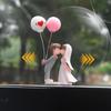 Cartoon Couple Car Decoration Auto Interior Decoration Sliding Decoration Car Balloon Doll Figurine Couple Statue For Car Home