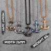 Anchor Men Necklaces Pendants Chain Punk Cool Trendy for Boyfriend Male Stainless Steel Jewelry Creativity Gift Wholesale