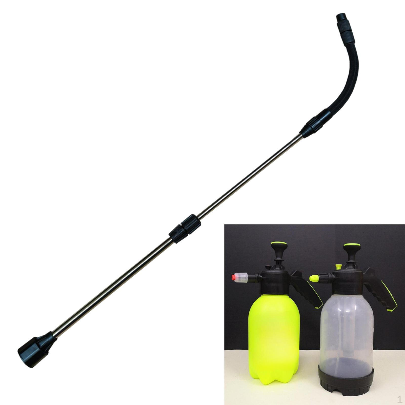 

24,4-дюймовая насадка с телескопическим поворотом на 360° подходит для ручного помпового распылителя, универсальная для детализации автомобиля чёрный