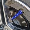 4 Stück 45/60mm Reifenventilkappen Spiked Design Staubdicht Aluminiumlegierung Fahrräder Motorrad Reifenventilkappen Autozubehör