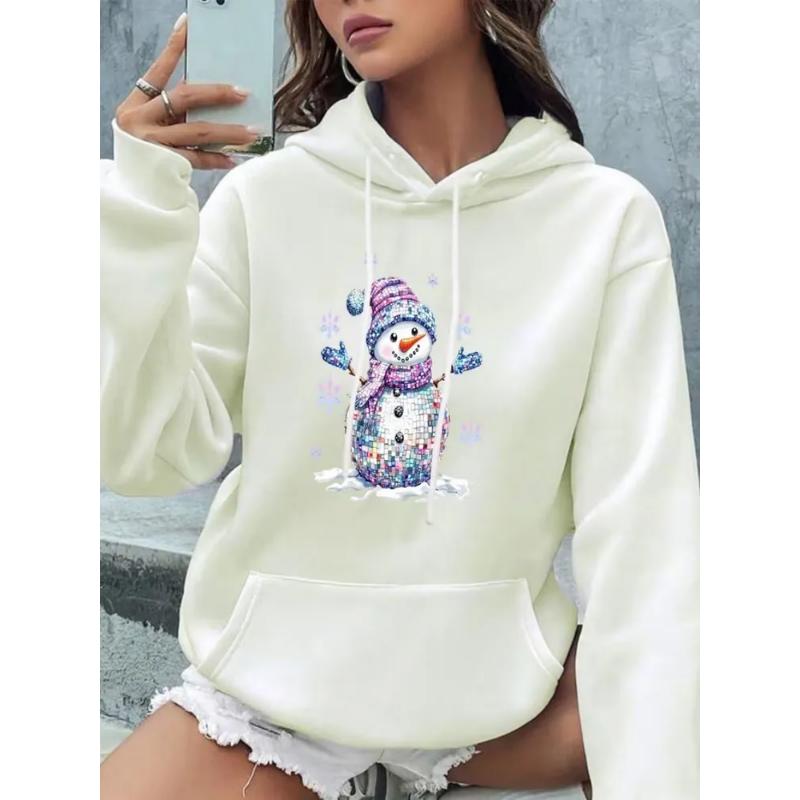 Fashion Women's Hooded Sweater 3D Casual Color Printing Casual Long Sleeve Sweater