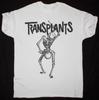 The TRANSPLANTS Band SKELETON Cotton White Full Size Unisex Shirt