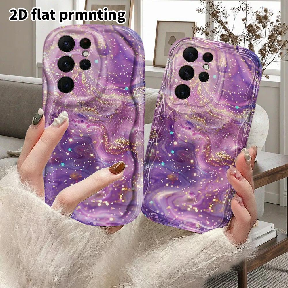 Phone Case: 2D Flat Samsung Galaxy A34 A35 M05 M06 S20 S22 S21 FE Plus 5G Protective Case, Couple Style, Starry Sand, Christmas and Halloween Gift