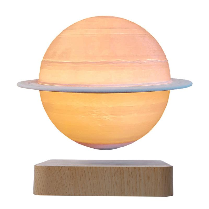 Desk lamp, ambient bedside night light, magnetic levitation moon lamp, festival LED light, gift