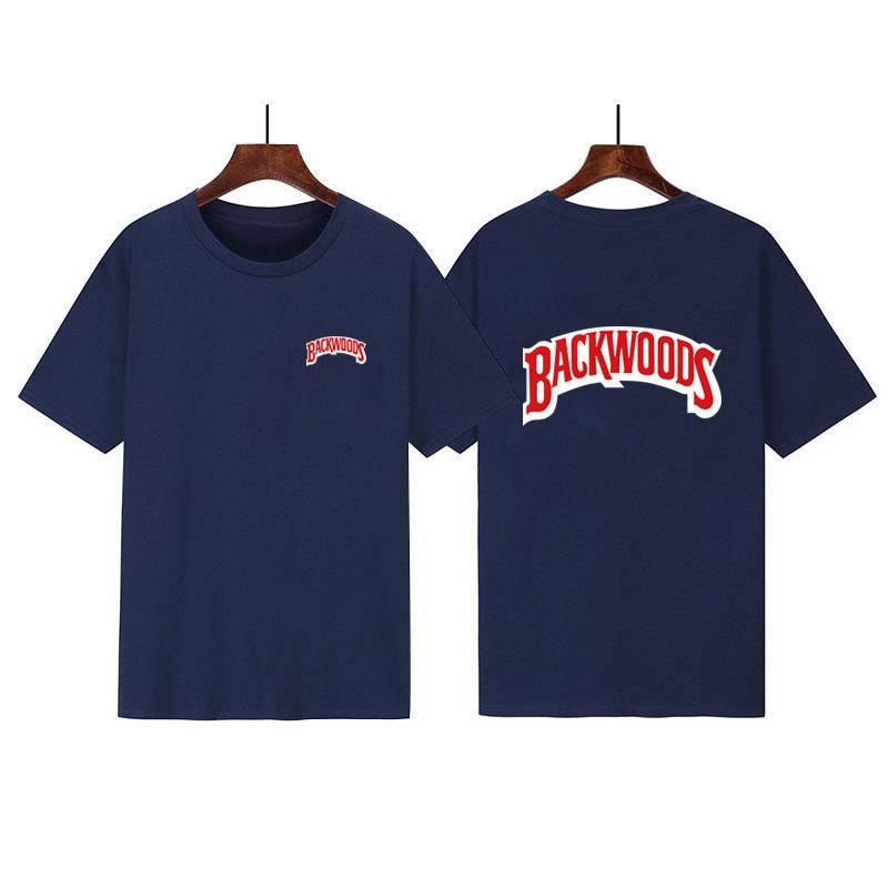 Hot-Selling Backwoods Letter Print Short-Sleeved Men'S And Women'S T-Shirts Wish Explosion