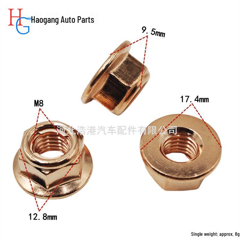 Copper Exhaust Nut/Bolt for BMW 3 Series E30 M8