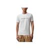 Layered Reflective Letter Print Slim Fit Short Sleeve T-Shirt Men Tops Moonlight-White J325512-YAF