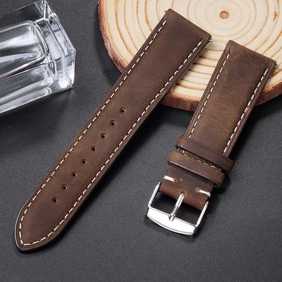 Uhrenarmband Echte Lederriemen 14 16mm 18mm 20mm 22mm 24mm Uhrenzubehör Hochwertiges Lederuhrenband Riemen Uhrenarmbänder