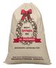 Printtoo 2 Pcs Santa Gift Sack For Kids Presents Xmas Bag Christmas Sack Personalized Bags Large 27x20 Inch