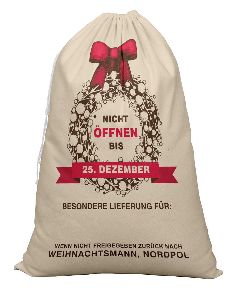 Printtoo 2 Pcs Santa Gift Sack For Kids Presents Xmas Bag Christmas Sack Personalized Bags Large 27x20 Inch