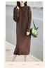 Women's Wool Cable Knit Dress & Coat Set - Autumn/Winter Collection