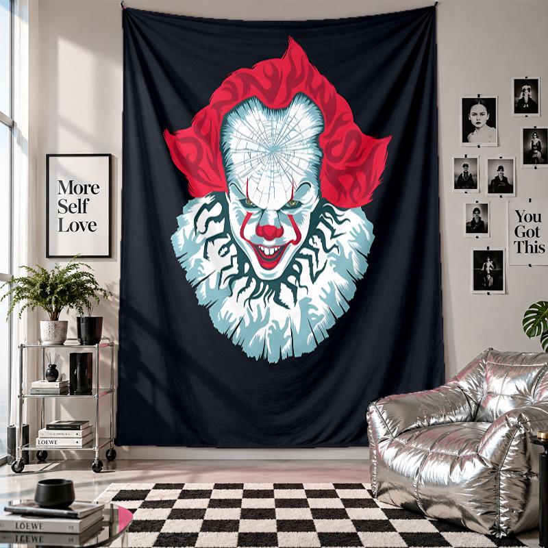 Wall TapestryHorror Movies Art Hanging Cloth Decorative Background Cover for Room Decoration