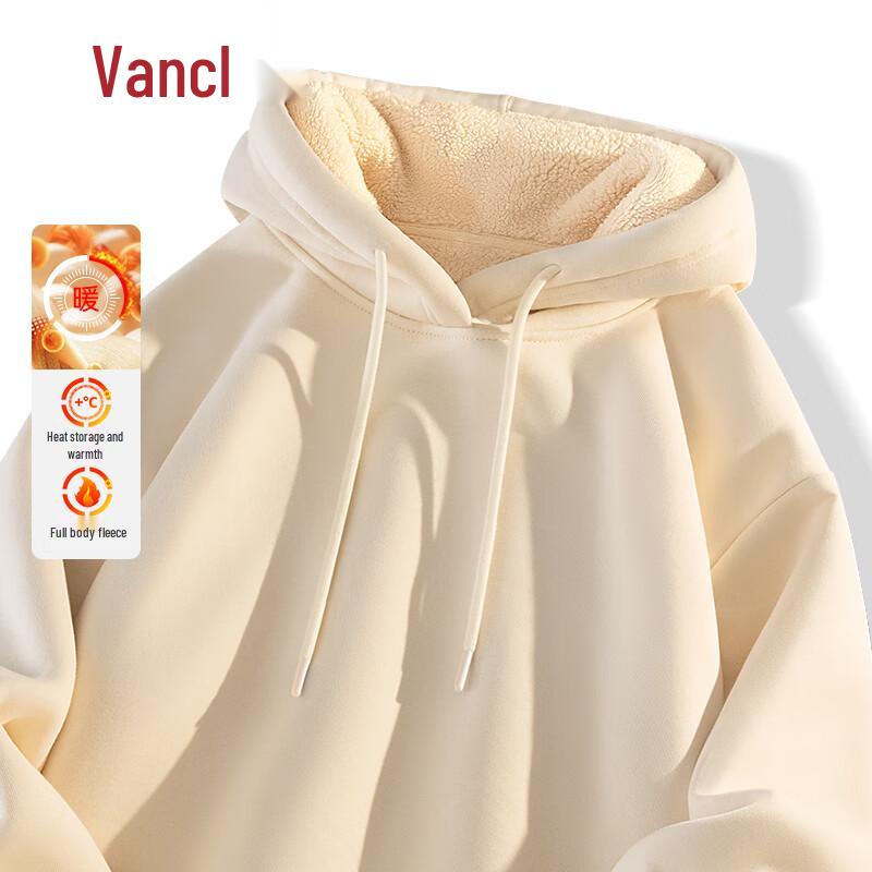 

VANCL Men s Fleece-Lined Loose Hooded Sweatshirt 3XL