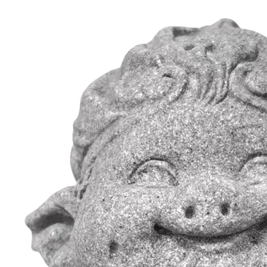 Buddha Monk Statue Sitting Decorative Figurine Sandstone Sculpture Tea Pet