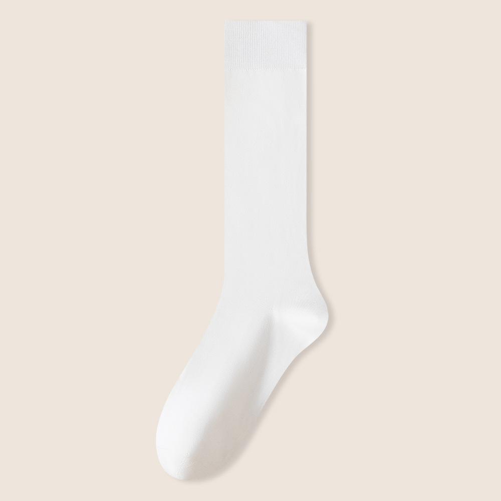 Female Autumn and Winter Cotton Warm Show Thin Anti Sweat Absorption Breathable Calf Socks