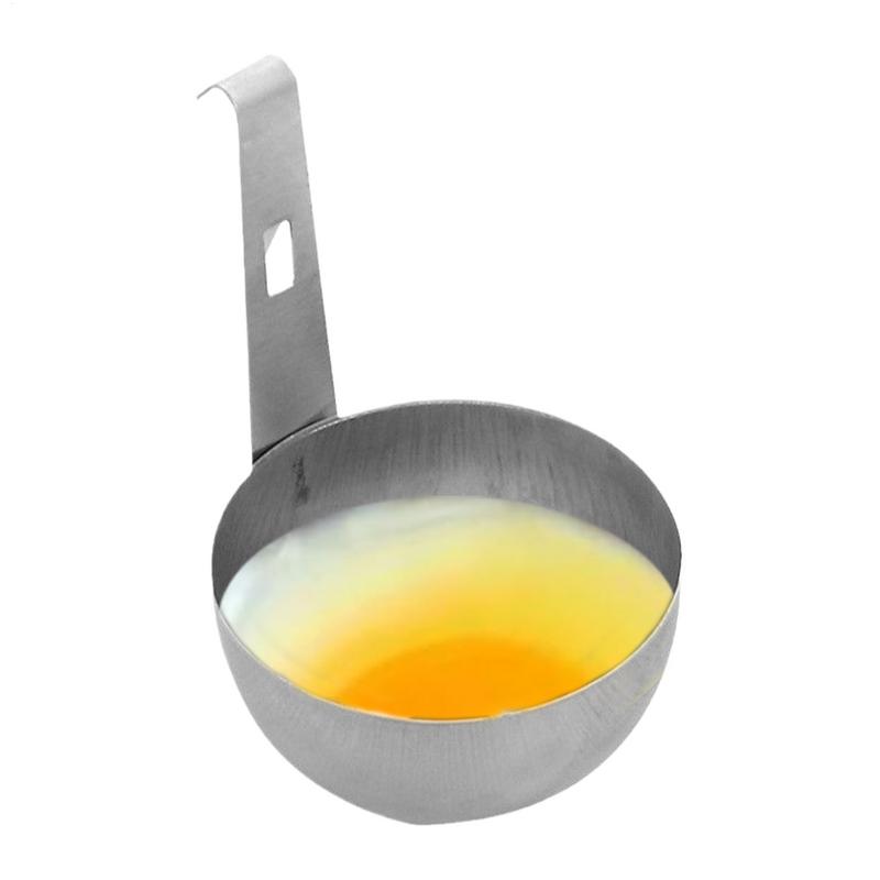 Egg Poacher Stainless Steel Egg Poacher Nonstick Egg Boiling Heating Mold with Hanger Hook Kitchen Steaming Gadgets Tools