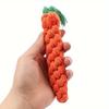 1pc Dog Toy Rope Ball Interactive Durable Carrot-Shaped Dog Toy with Tassel- Tear Resistant of War Chew Toy for Medium Dogs