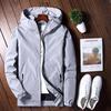 Men's Spring Summer Hooded Jackets Windbreaker Reflective Coat Waterproof Casual Bomber Outwear