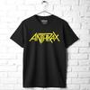 Anthrax Λογότυπο Μπάντας Ανδρικό T-Shirt Thrash Heavy Metal Άλμπουμ Συναυλία Περιοδεία Εμπορεύματα
